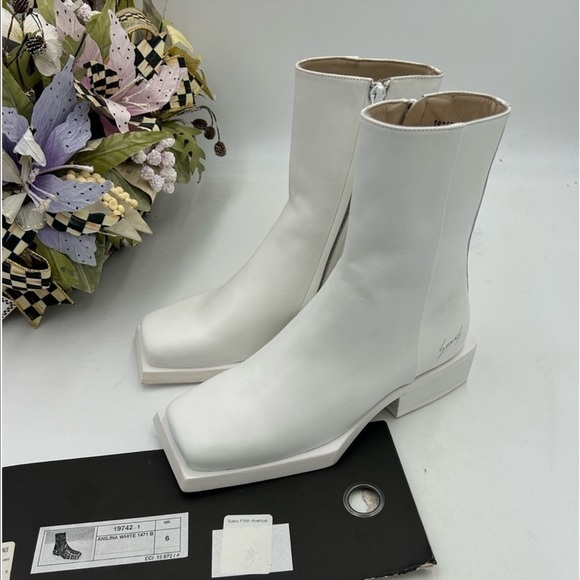 Men’s Sunni Sunni block heel leather boots size 6, made in Portugal - Picture 1 of 10